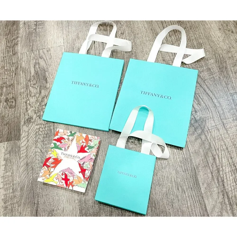 Tiffany & Co. Shopping Bags Bird on a Rock Andy Warhol Set of 4